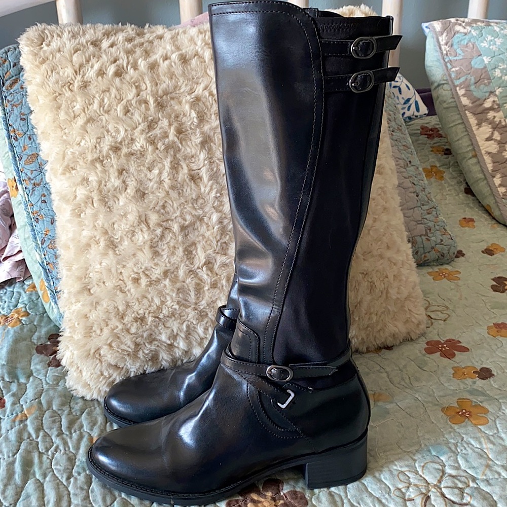 Nickels Black Riding Style Boots